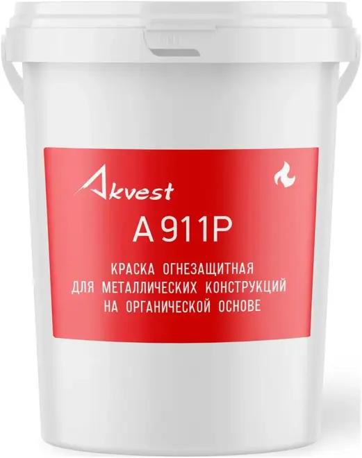 Аквест А 911Р краска огнезащитная на органической основе (25 кг (R45) белая
