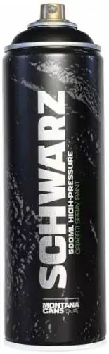 Монтана Black Schwarz краска аэрозольная (500 мл)