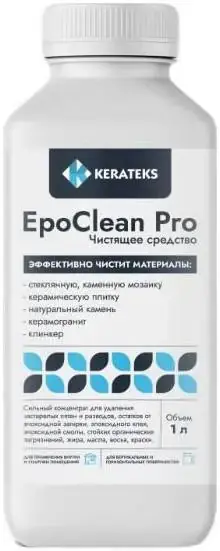 Kerateks Epoclean Pro очиститель от разводов и остатков эпоксидной затирки (1 л)