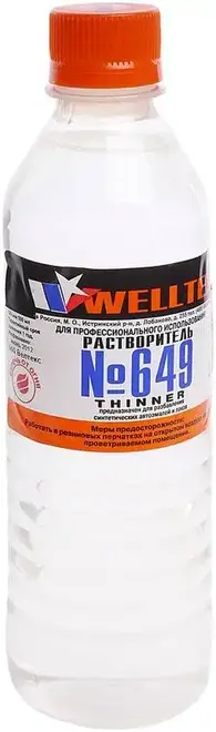 Welltex 649 растворитель (500 мл (пластик)