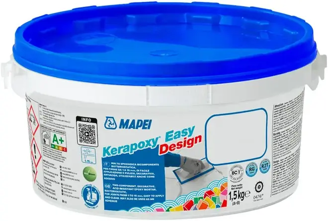 Mapei Kerapoxy Easy Design 2-комп эпоксидный шовный заполнитель (1.5 кг) синий космос №172 Space Blue