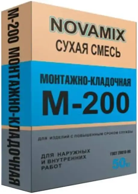 Novamix М-200 смесь монтажно-кладочная (50 кг)