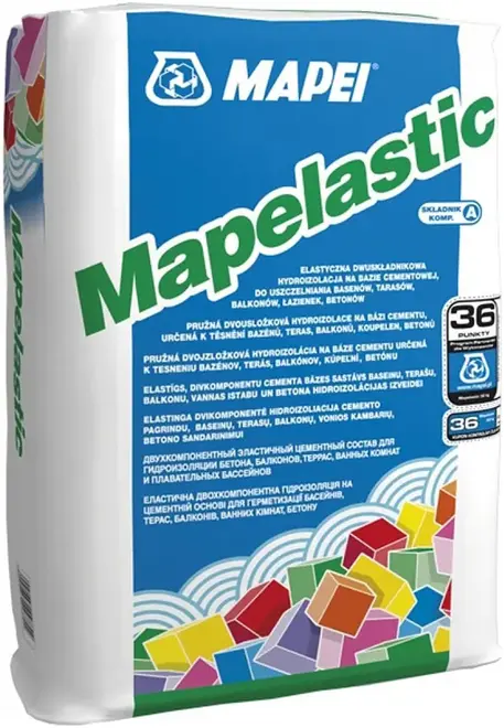 Mapei Mapelastic Chiaro состав защитный эластичный 2-комп (24 кг (компонент А)