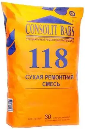 Консолит Барс 118 смесь сухая ремонтная (30 кг)