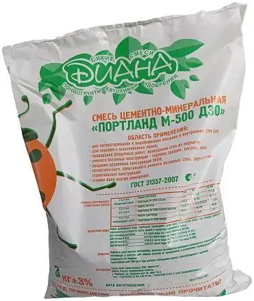 Диана М-500 портландцемент (3 кг)