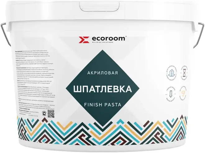 Ecoroom Finish Pasta шпатлевка акриловая (16 кг)