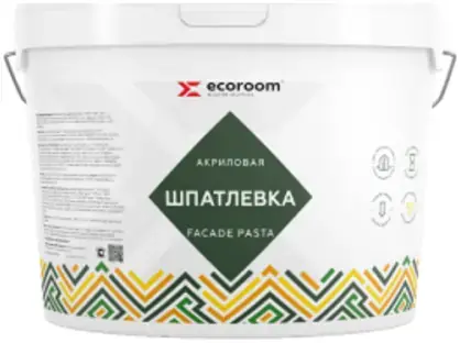 Ecoroom Fasade Pasta шпатлевка акриловая фасадная (16 кг)
