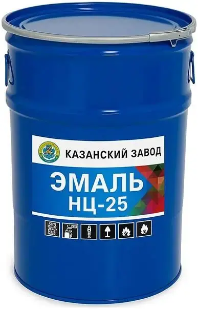 Казанский Пороховой Завод НЦ-25 эмаль (50 кг) белая