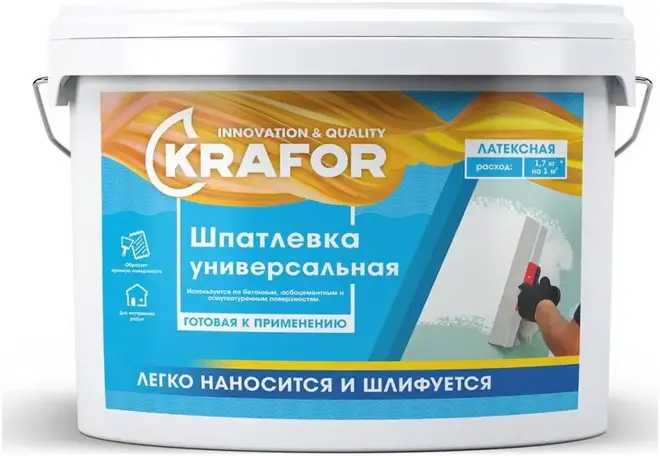 Крафор шпатлевка латексная универсальная (1.5 кг)