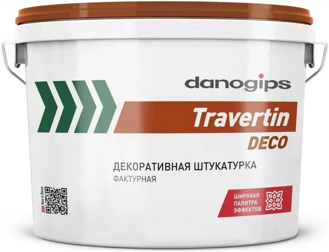 Danogips Travertin Deco штукатурка декоративная фактурная (15 кг)