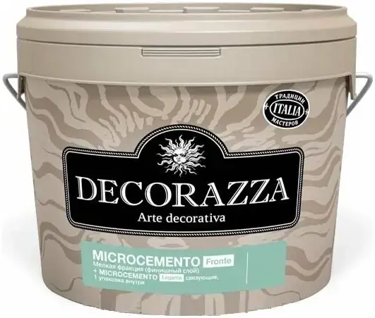 Decorazza Microcemento Fronte материал высокопрочный с эффектом бетона (3 кг (2.1 кг + 900 г)