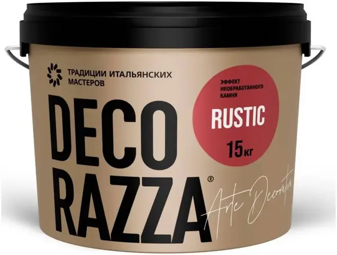 Decorazza Rustic материал фактурный с эффектом необработанного камня (15 кг)