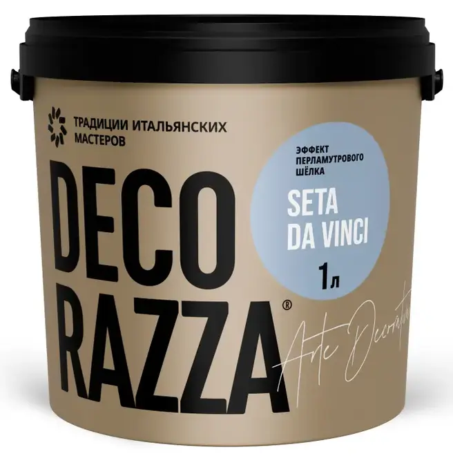 Decorazza Seta Da Vinci покрытие декоративное с эффектом перламутрового шёлка (1 л)