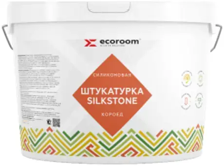 Ecoroom Silkstone Короед штукатурка декоративная силиконовая (18 кг)