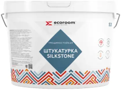 Ecoroom Silkstone S-3 штукатурка декоративная структурная трещиностойкая (18 кг)