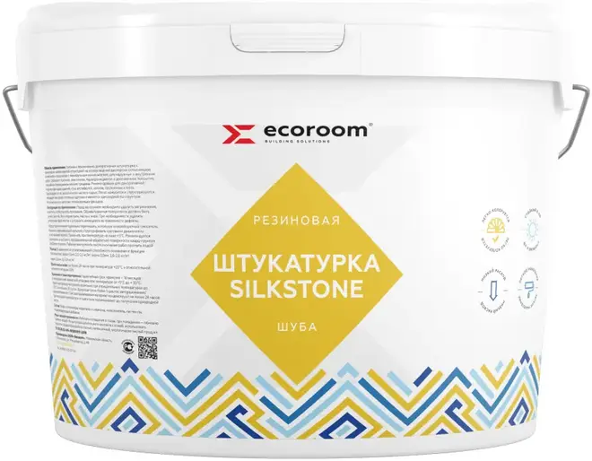 Ecoroom Silkstone Шуба штукатурка резиновая (16 кг)