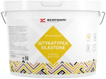 Ecoroom Silkstone Короед штукатурка резиновая для osb (16 кг)