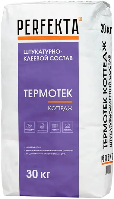 Perfekta Термотек Коттедж состав штукатурно-клеевой (30 кг) летний