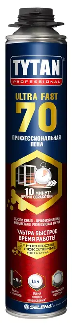 Титан Professional Ultra 70 пена монтажная профессиональная (870 мл)