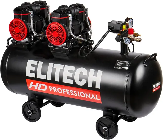 Elitech HD Professional ACF 500-120S компрессор коаксиальный безмасляный (2900 Вт бар8 бар) №136826