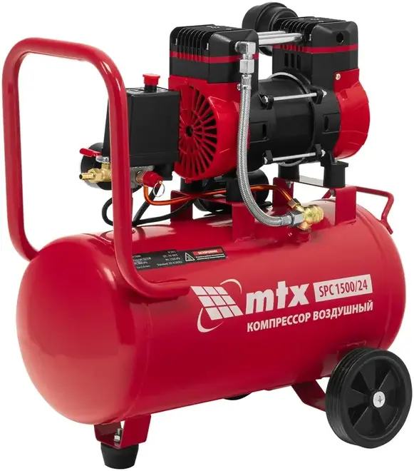 MTX SPC 1500/24 компрессор безмасляный малошумный (1500 Вт) №226973
