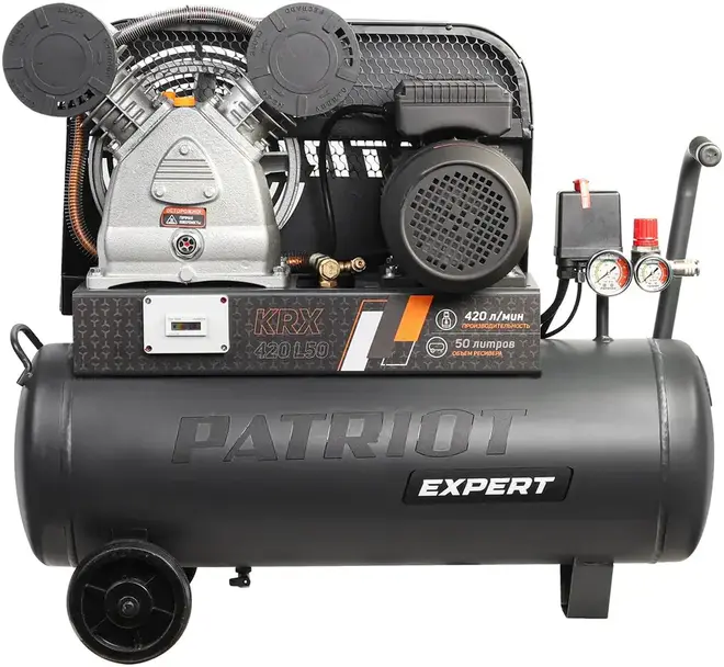 Патриот KRX 420 L50 компрессор поршневой ременной масляный (2200 Вт бар10 бар) №226973
