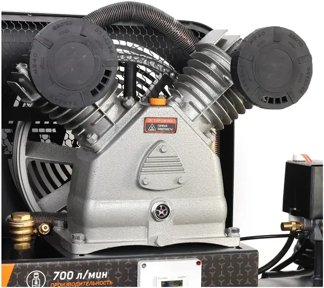 Патриот KRX 700 L200 D компрессор поршневой ременной масляный (4000 Вт бар10 бар) №226973