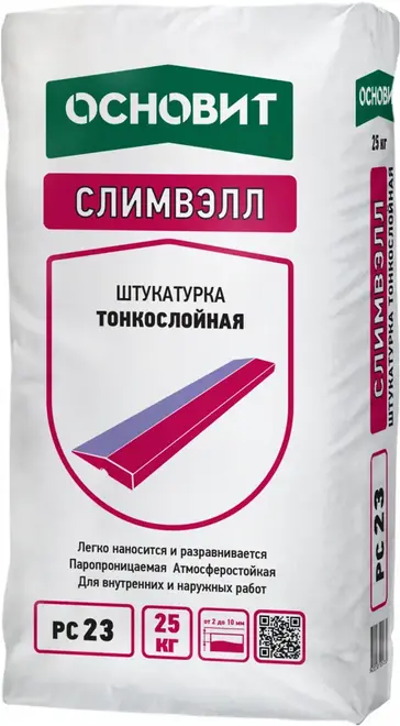 Основит Слимвэлл PC 23 штукатурка тонкослойная фасадная (25 кг)