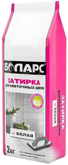 Боларс для Плиточных Швов затирка (2 кг) белая