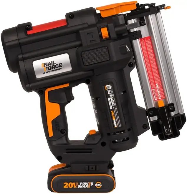 Worx WX842 пистолет гвоздезабивной аккумуляторный (2 А*ч) WX842