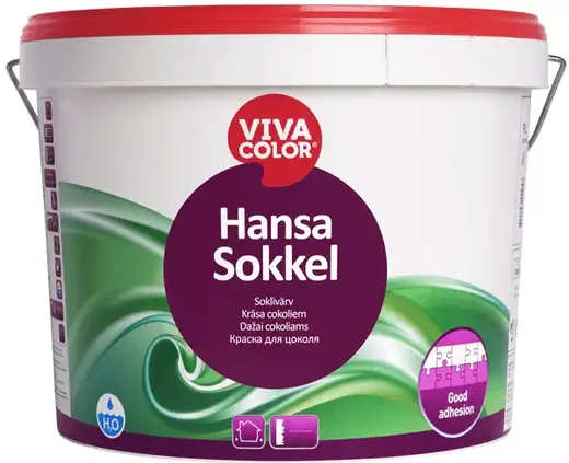 Vivacolor Hansa Sokkel краска для цоколя (2.7 л) бесцветная