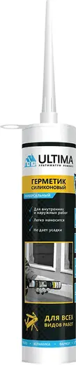 Ultima Универсальный герметик силиконовый (280 мл) черный