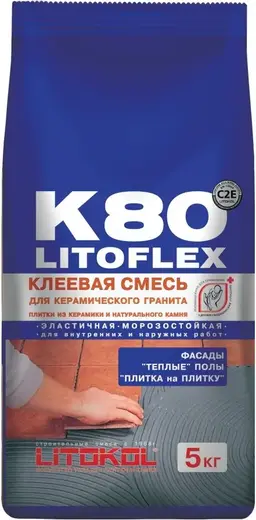 Литокол Litoflex K80 клеевая смесь (5 кг)