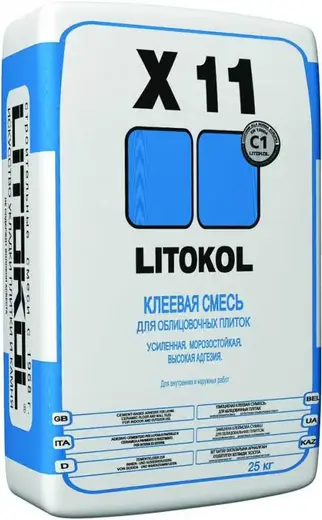 Литокол X11 Evo клеевая смесь для облицовочных плиток (25 кг)