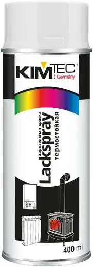Kim Tec Lackspray аэрозольная краска термостойкая спрей (400 мл) белая