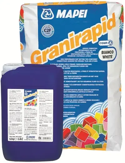 Mapei Granirapid клей для плитки двухкомпонентный (25 кг)