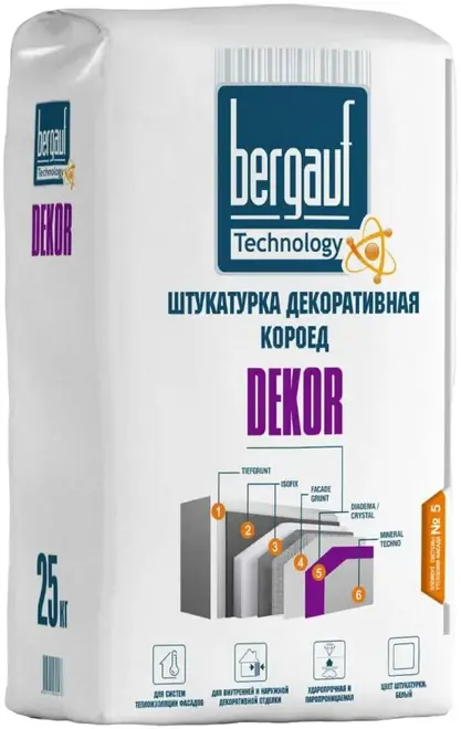 Bergauf Dekor штукатурка декоративная короед (25 кг)