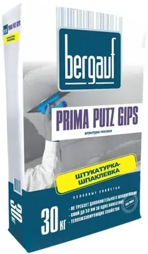 Bergauf Prima Putz Gips штукатурка-шпатлевка гипсовая (30 кг)