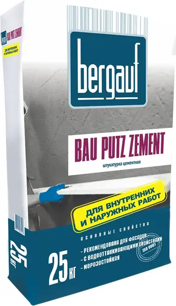 Bergauf Bau Putz Zement штукатурка цементная (25 кг)