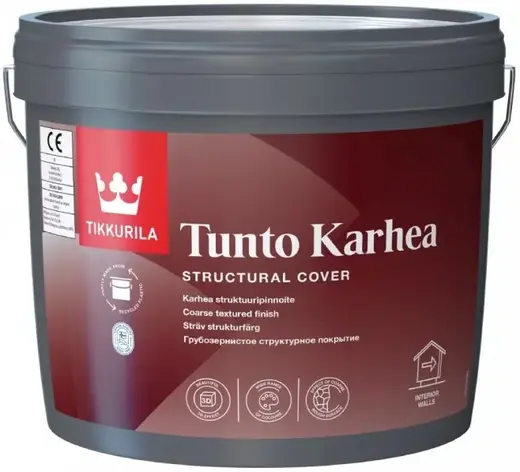 Тиккурила Tunto Karhea структурное покрытие грубозернистое (9 л) бесцветное