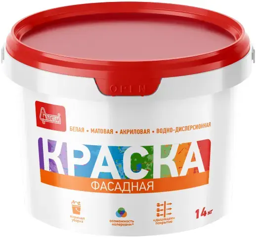 Старатели краска фасадная (14 кг) белая