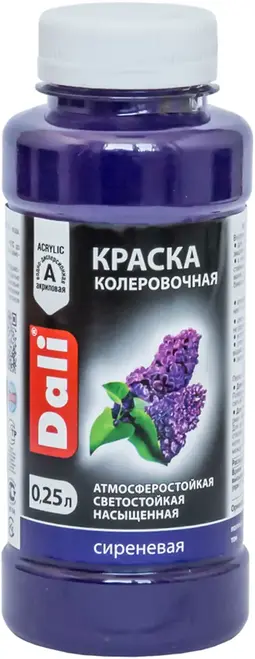 Dali краска колеровочная акриловая (250 мл) сиреневая