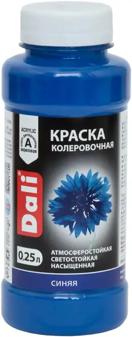 Dali краска колеровочная акриловая (250 мл) синяя