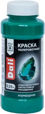 Dali краска колеровочная акриловая (250 мл) изумрудная