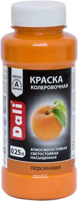 Dali краска колеровочная акриловая (250 мл) персиковая