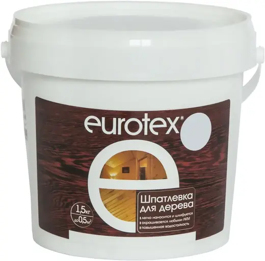 Евротекс шпатлевка акриловая для дерева (1.5 кг) сосна