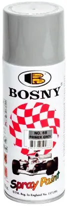 Bosny Spray Paint акриловый спрей-грунт (520 мл) серый