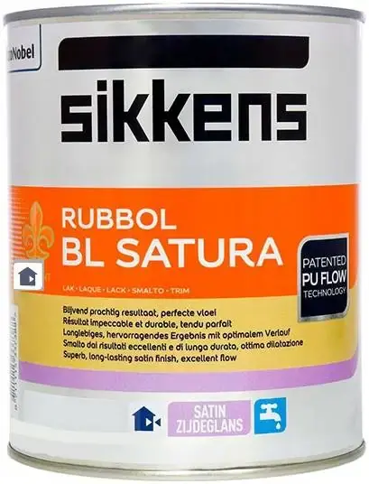 Sikkens Wood Coatings Rubbol BL Satura матовое отделочное покрытие (1 л) белое