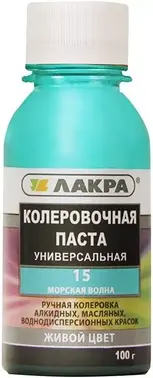 Лакра колеровочная паста универсальная (100 мл) морская волна №15 №9591126