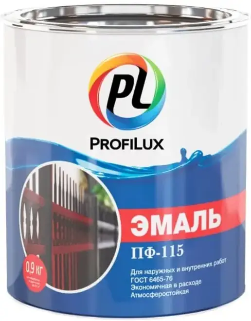 Профилюкс ПФ-115 эмаль алкидная атмосферостойкая (900 г) белая матовая
